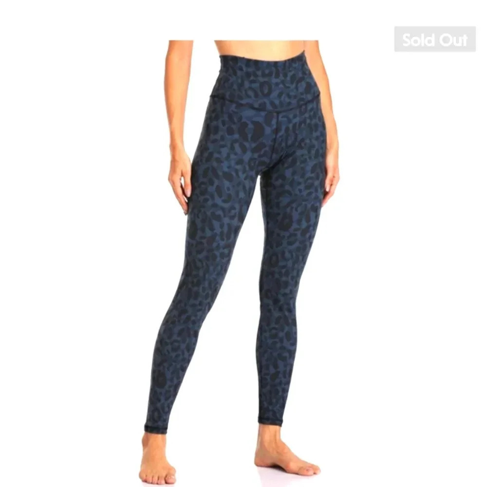 *COLORFUL KOALA leggings,  size small, cyan leopard, high wai…